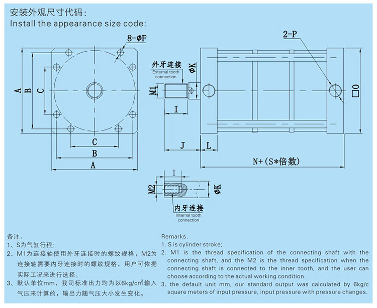 3倍多倍力氣缸產品設計圖