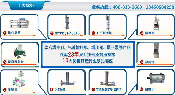 大菠萝福利网站增壓缸產品優點